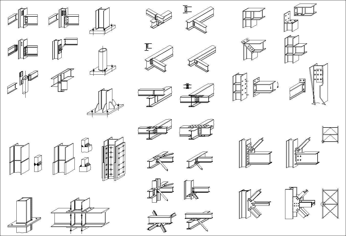 Steel Structure Details,Steel Structure CAD drawings,Steel building,Steel Structure Design