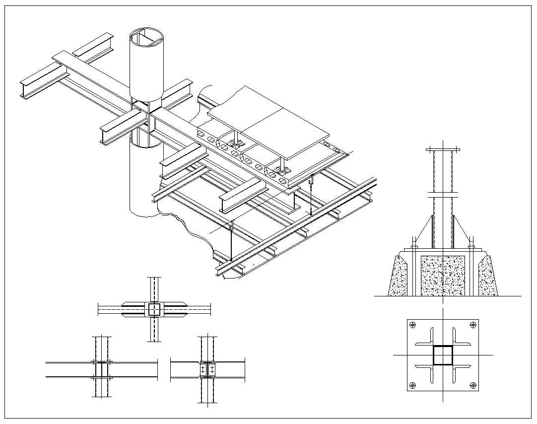 Steel Structure Details,Steel Structure CAD drawings,Steel building,Steel Structure Design