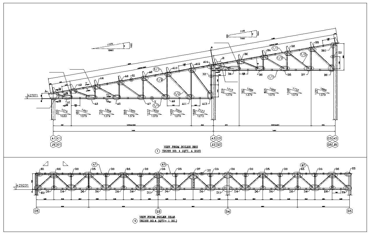 Steel Truss Structure Details,Steel Structure CAD,Truss building,Truss Structure Design