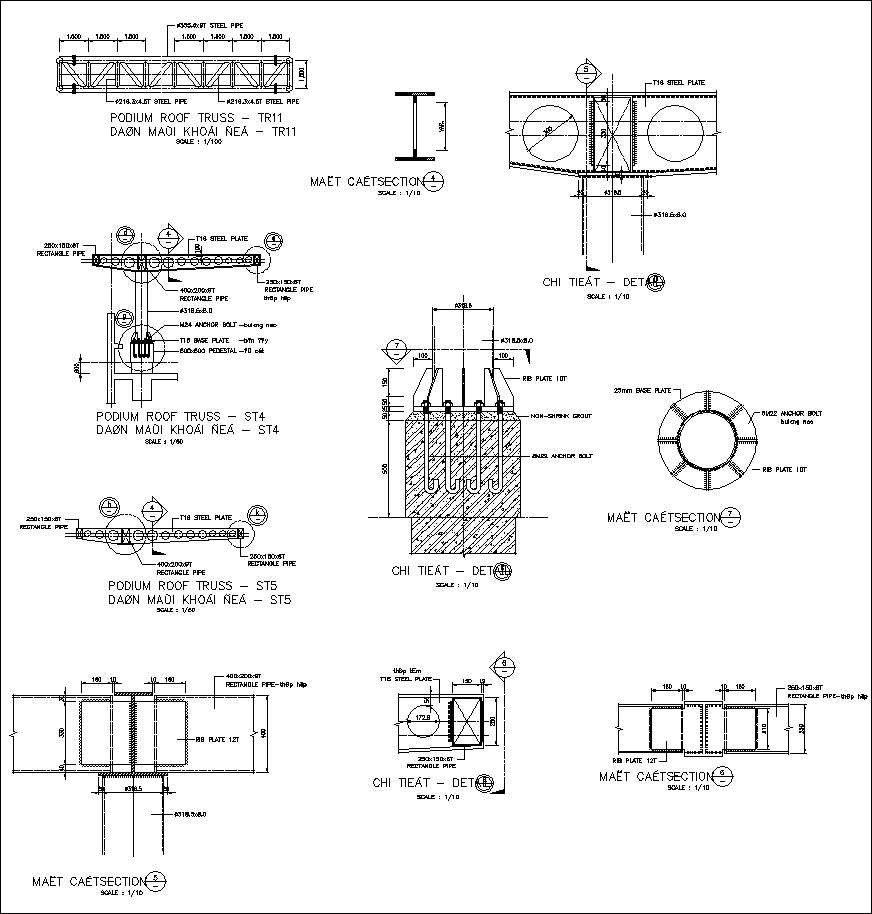 Steel Truss Structure Details,Steel Structure CAD,Truss building,Truss Structure Design