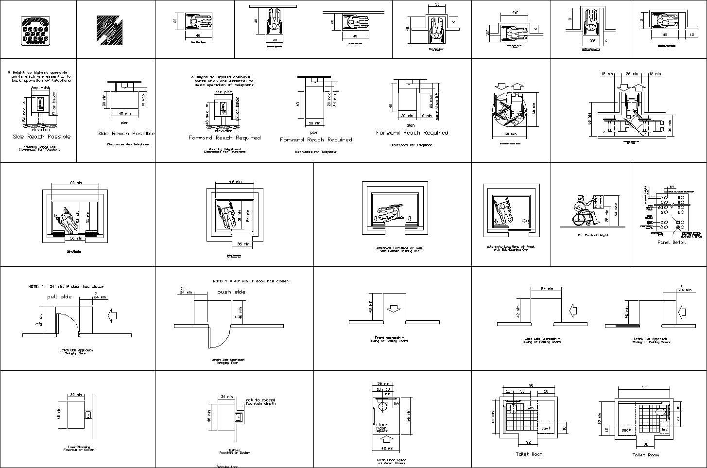 Accessibility facilities,blocks,details,design