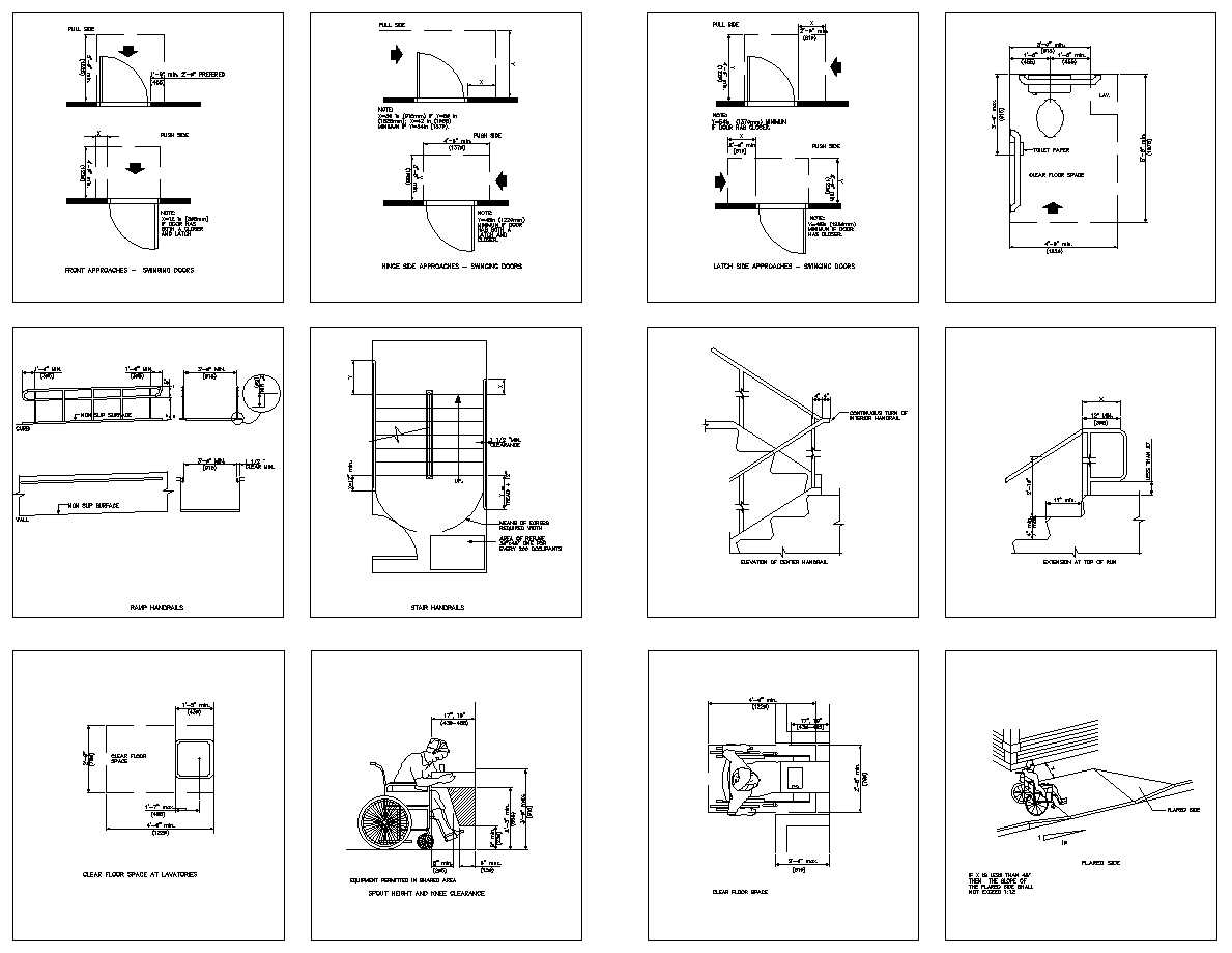 Accessibility facilities,blocks,details,design