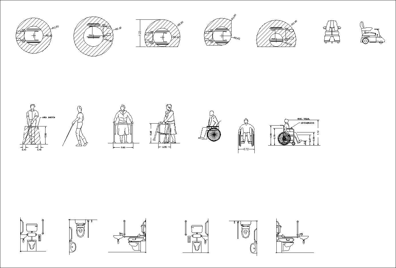 Accessibility facilities,blocks,details,design