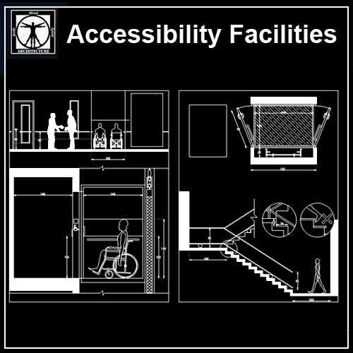 Accessibility facilities,blocks,details,design