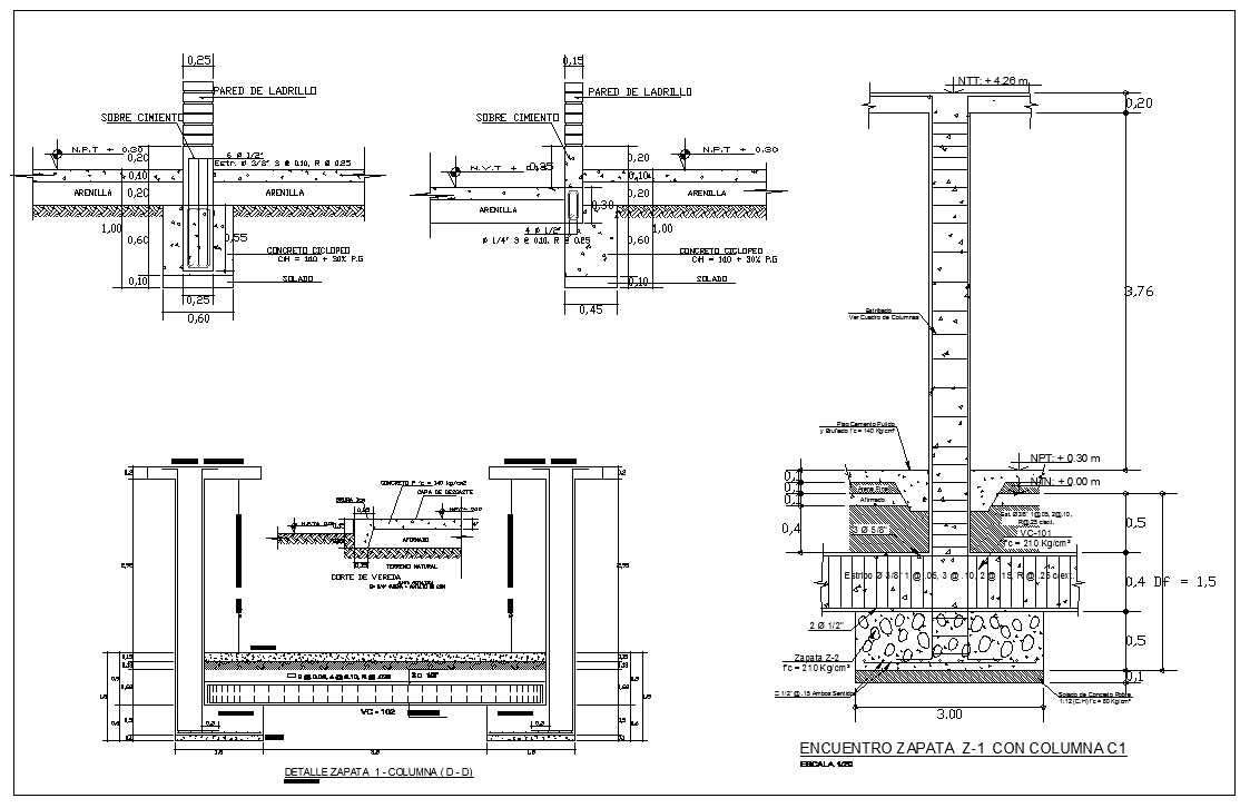 Foundation Details,Concrete details,beam,floor design,civil base,types of foundation,steelframe,pile