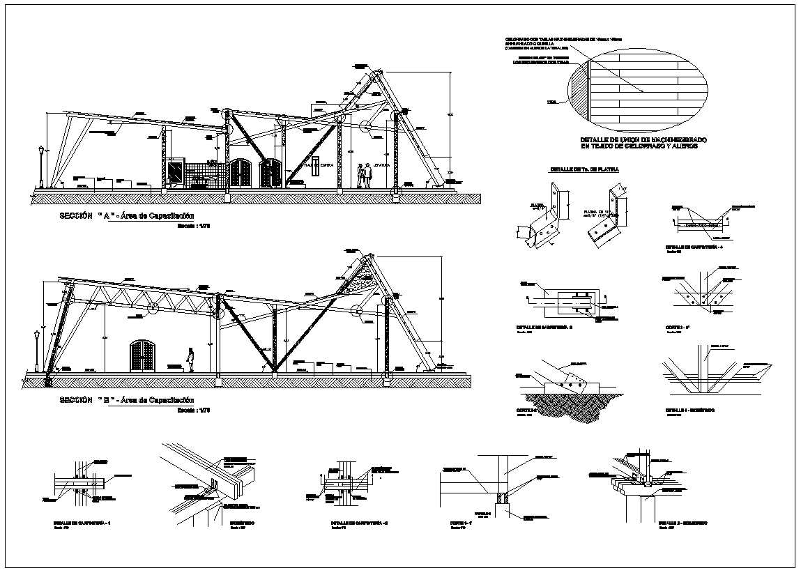 Wood Constructure Details,design,wood building,wood constructure elevation