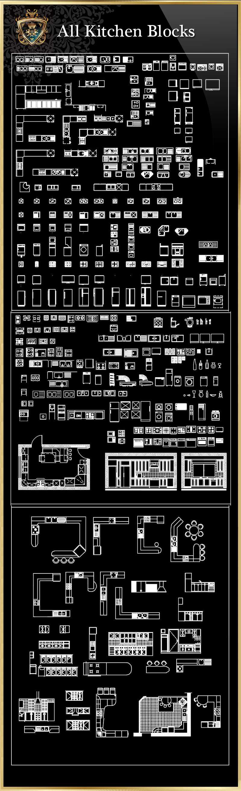 ★【All Kitchen Blocks】Luxury home, Luxury Villas, Luxury Palace, Architecture Ornamental Parts, Decorative Inserts & Accessories, Handrail & Stairway Parts, Outdoor House Accessories, Euro Architectural Components, Arcade