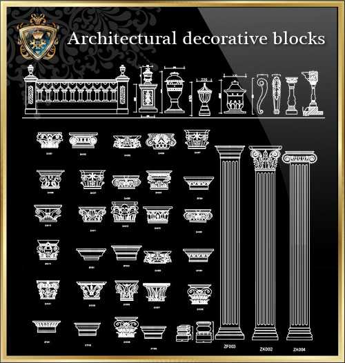 ★【Architectural decorative blocks】Luxury home, Luxury Villas, Luxury Palace, Architecture Ornamental Parts, Decorative Inserts & Accessories, Handrail & Stairway Parts, Outdoor House Accessories, Euro Architectural Components, Arcade