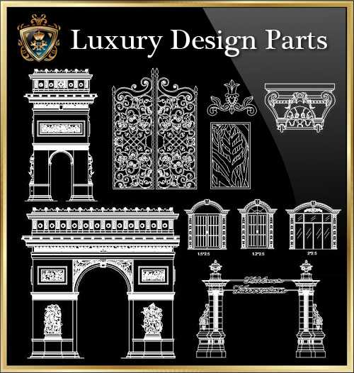 ★【Luxury Design Parts 4】Luxury home, Luxury Villas, Luxury Palace, Architecture Ornamental Parts, Decorative Inserts & Accessories, Handrail & Stairway Parts, Outdoor House Accessories, Euro Architectural Components, Arcade