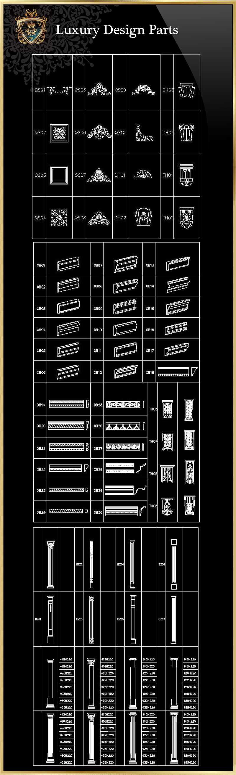 ★【Luxury Design Parts 6】Luxury home, Luxury Villas, Luxury Palace, Architecture Ornamental Parts, Decorative Inserts & Accessories, Handrail & Stairway Parts, Outdoor House Accessories, Euro Architectural Components, Arcade