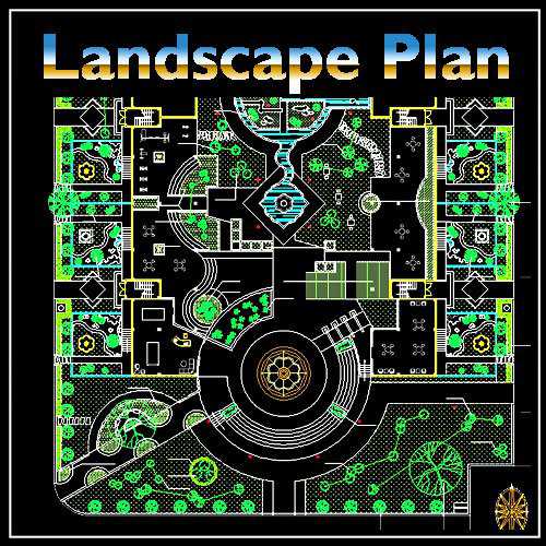 High-quality Residential Landscape Design Drawings download - Landscape Planning/Urban Design/Urban Graphics