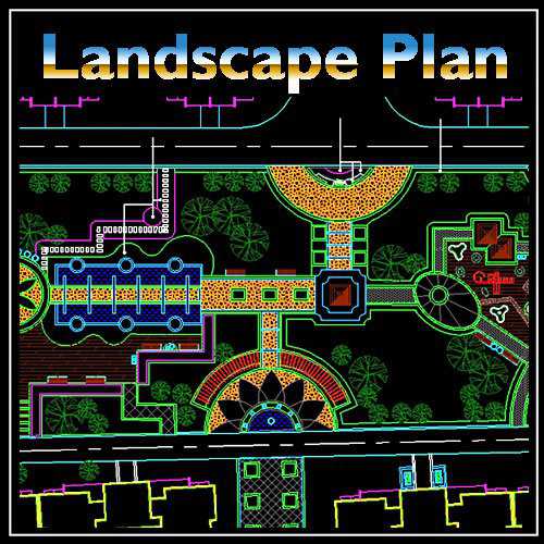 High-quality Residential Landscape Design Drawings download - Landscape Planning/Urban Design/Urban Graphics