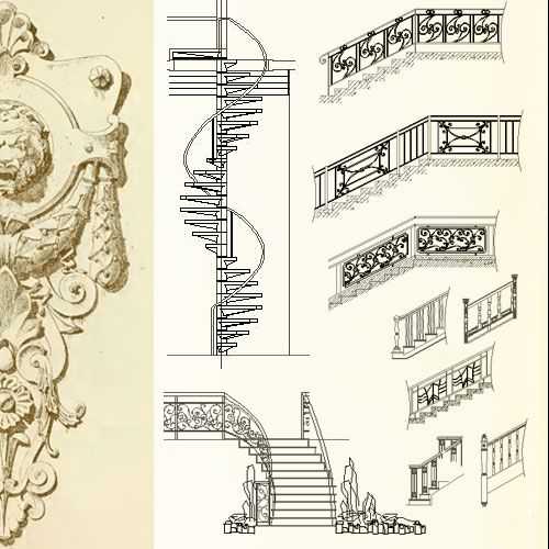 Stair design,Stair Parts, Stair Treads, Iron Balusters, Railings for Stairs, Handrails, Stair Supplies