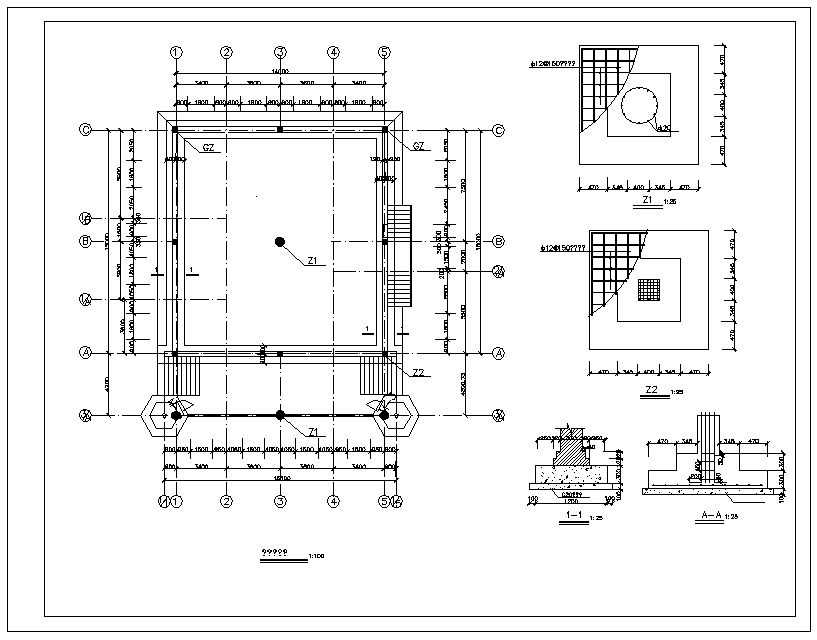 Mosque plan,elevation,details drawings 