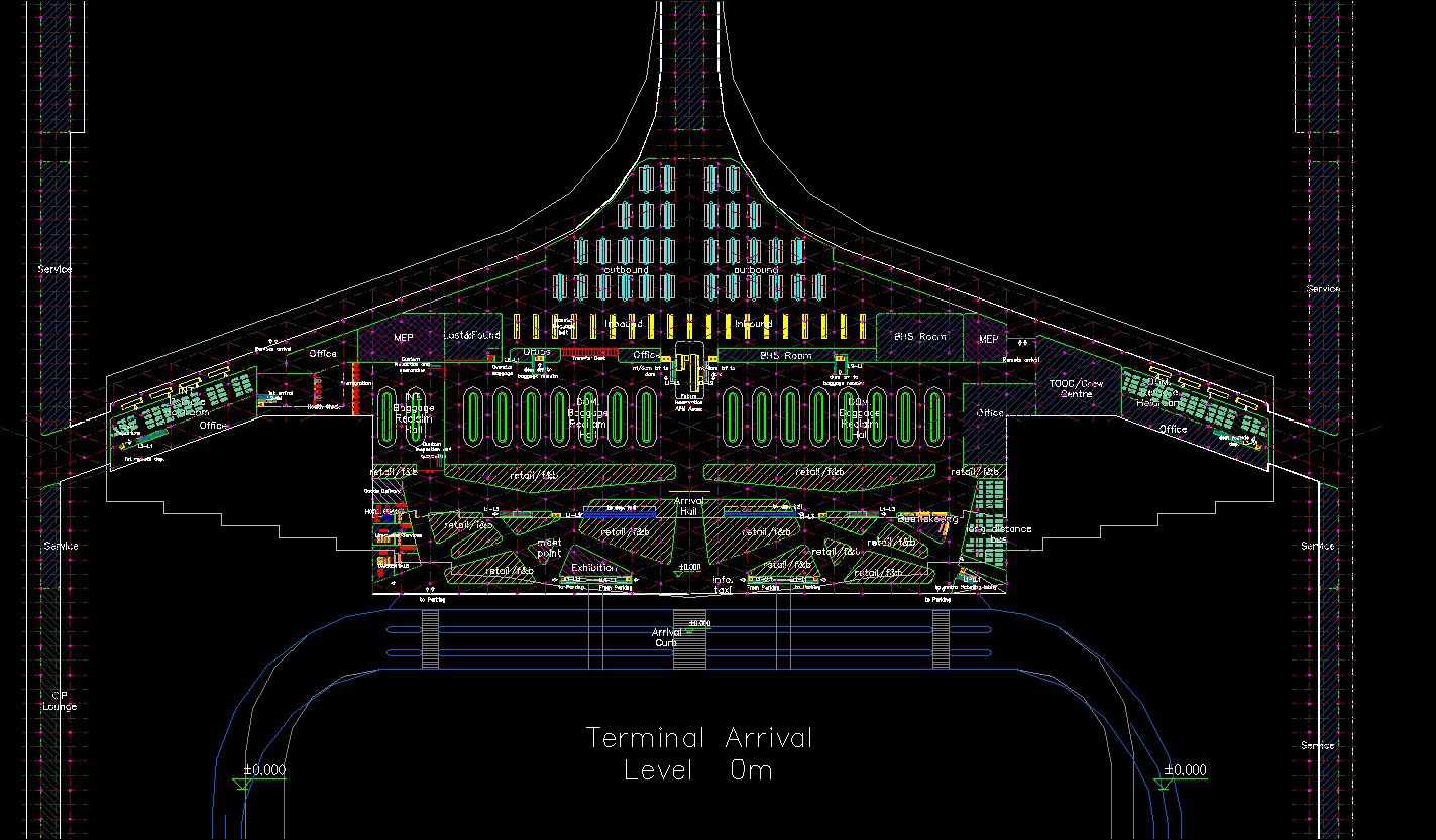 Airport plan,Terminal plan,elevation,details drawings 