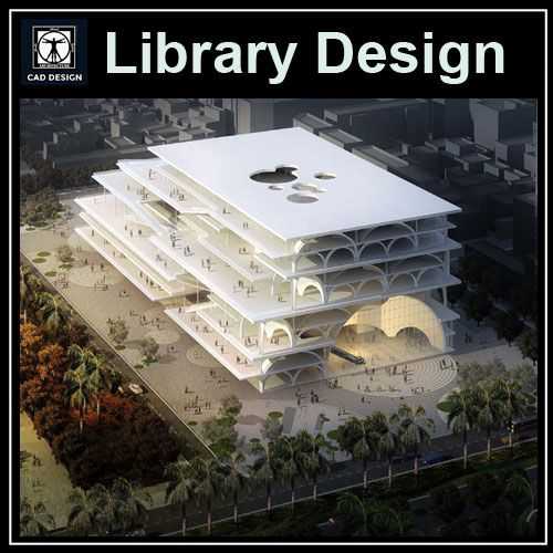 Library Floor Plans and Drawings-Elevations, Floor Plans, and Details