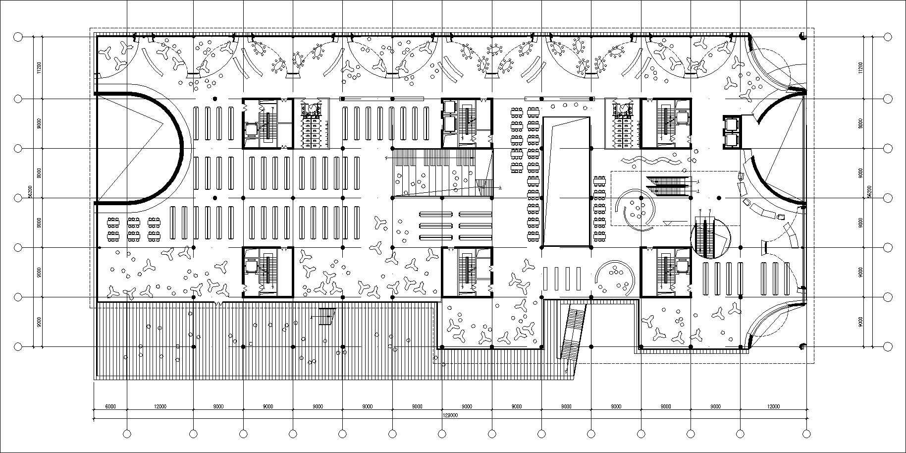 Library Floor Plans and Drawings-Elevations, Floor Plans, and Details