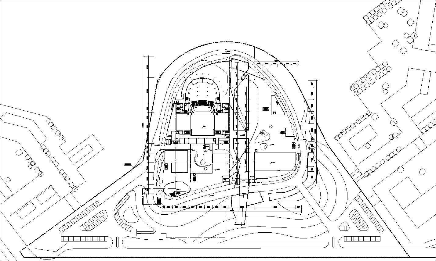  Culture Center Floor Plans and Drawings-Elevations, Design  concept, and Details