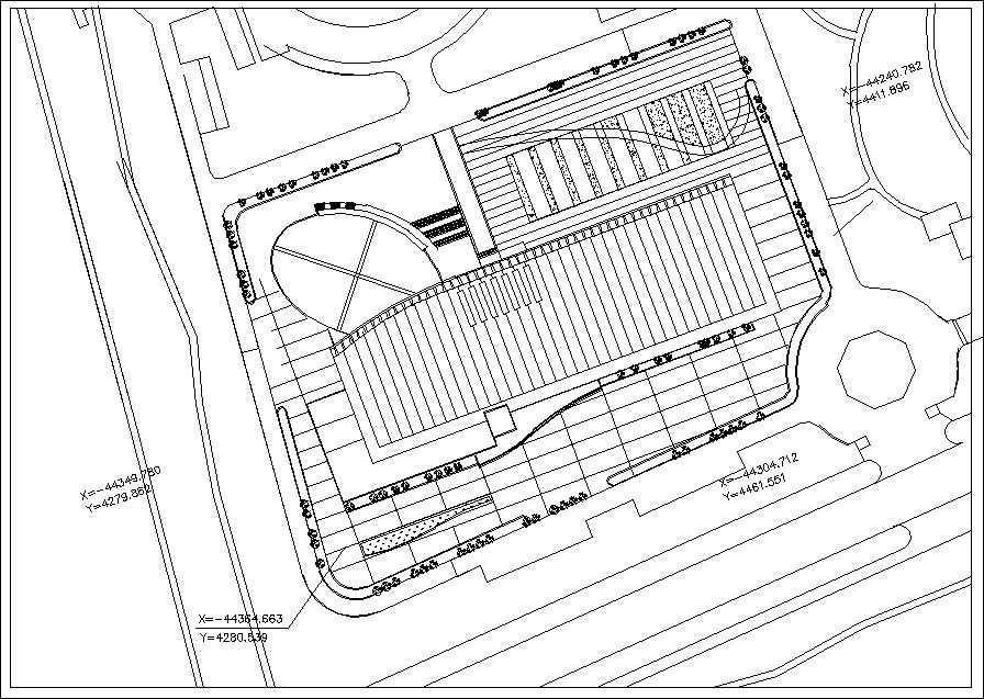 ★【Stadium Design Drawings】 Stadium Floor Plans and Drawings-Elevations, Design  concept, and Details