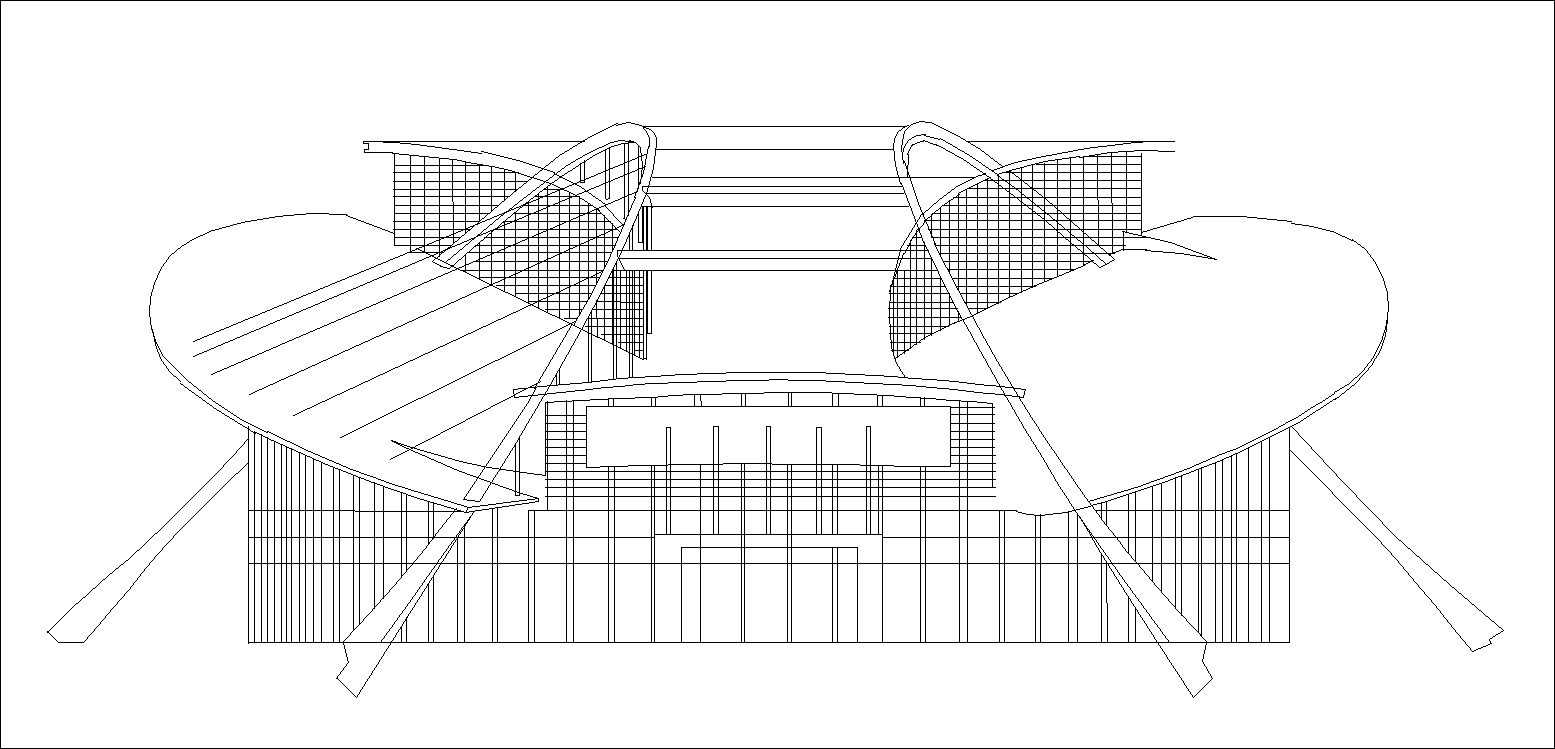 ★【Stadium Design Drawings】 Stadium Floor Plans and Drawings-Elevations, Design  concept, and Details