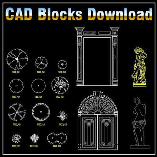 Landscape Design 2D Blocks