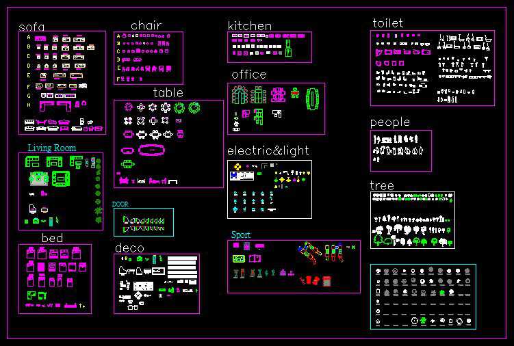 Super Autocad Mixed Blocks